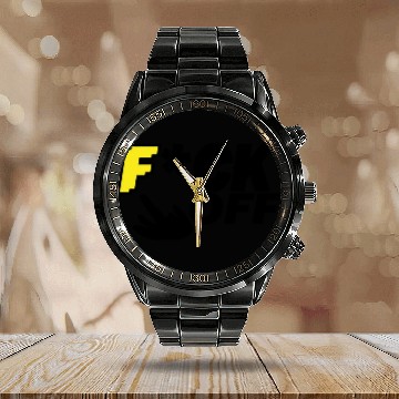 Discover F Off essentiel Calendar Steel Band Watch