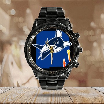 Discover Catfishing Season New Mexico State Flag Fish Rod Calendar Steel Band Watch