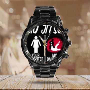 Discover Brazilian Jiu Jitsu MMA Bjj Hugger Calendar Steel Band Watch