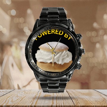 Discover Semla, Swedish Food Calendar Steel Band Watch