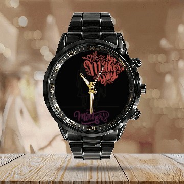 Discover Happy mother's day Calendar Steel Band Watch