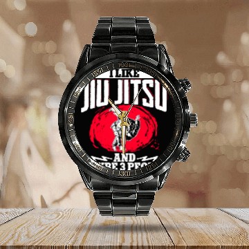 Discover Brazilian Jiu Jitsu MMA Bjj Hugger Calendar Steel Band Watch