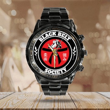 Discover Brazilian Jiu Jitsu MMA Bjj Hugger Calendar Steel Band Watch