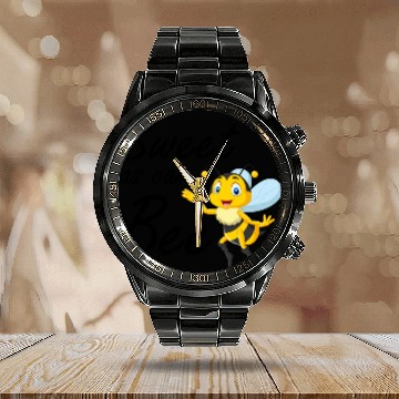 Discover Sweet As Can Bee Sweet baby, Cute honey bee Calendar Steel Band Watch