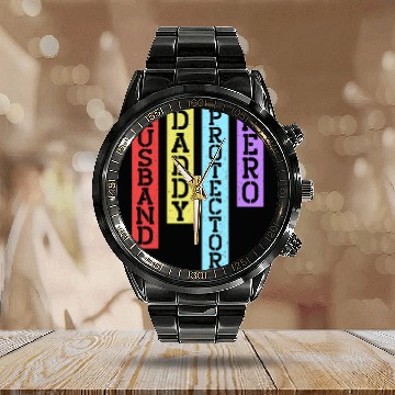 Discover Vintage Fathers Day Calendar Steel Band Watch