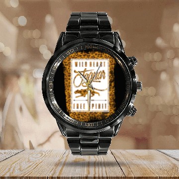 Discover Jaguar Spirit Tribal Gift Idea Calendar Steel Band Watch