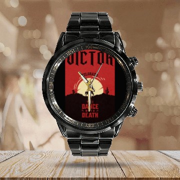 Discover Victor Colorado wild west town Calendar Steel Band Watch