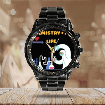 Discover Chemistry and Me equal Life Calendar Steel Band Watch