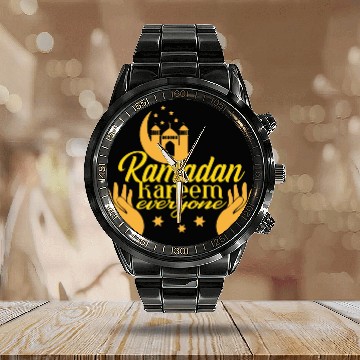 Discover ramadan kareem everyone Calendar Steel Band Watch