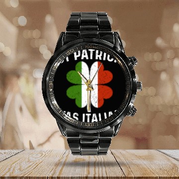 Discover St Patrick Was Italian St Patrick's Day Calendar Steel Band Watch
