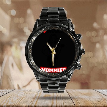 Discover I LOVE MUSCLE MOMMIES Calendar Steel Band Watch