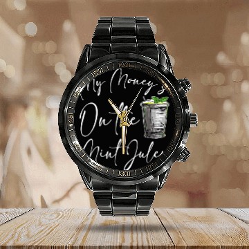 Discover Funny Derby Day And Mint Juleps Kentucky Horse Ra Calendar Steel Band Watch