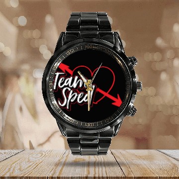 Discover Team Sped Teacher Awareness Special Education Calendar Steel Band Watch