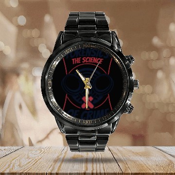 Discover Forensics The Science Of Crime Science Forensic Calendar Steel Band Watch