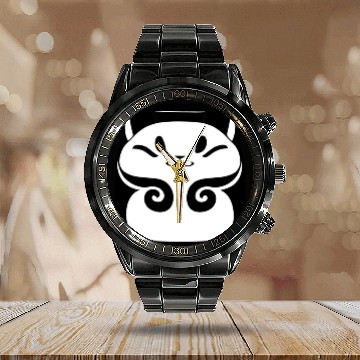 Discover Maneki Neko Symbol of Luck Calendar Steel Band Watch