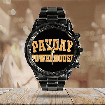 Discover Payday Powerhouse Calendar Steel Band Watch