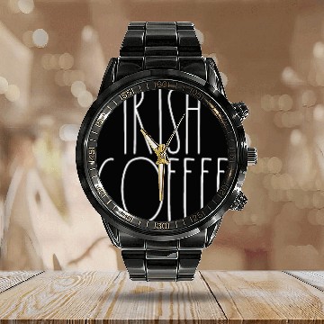 Discover Irish Coffee White Rae Dunn Inspired Minimalist Calendar Steel Band Watch