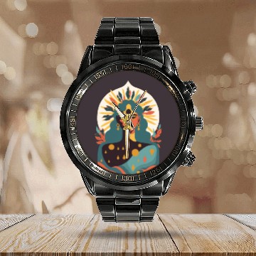 Discover Take a Hike, Discover the Beauty of Nature Calendar Steel Band Watch