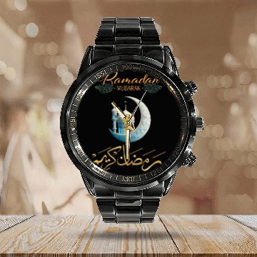 Discover Ramadan Mubarak Kareem Calendar Steel Band Watch