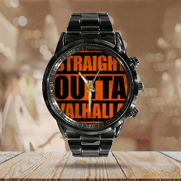 Discover Straight outta Valhalla Calendar Steel Band Watch