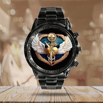 Discover Tropical Paradise Calendar Steel Band Watch