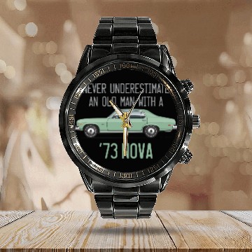 Discover NEVER Light Green Calendar Steel Band Watch
