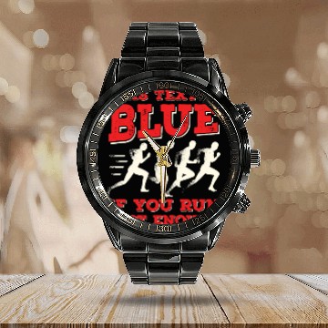 Discover Funny Physics Science Teacher Physicist Calendar Steel Band Watch