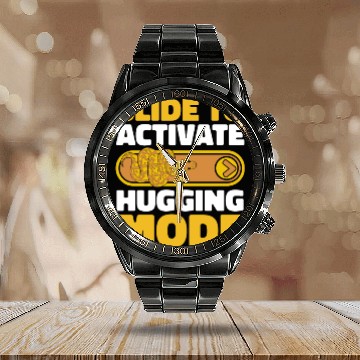 Discover Slide To Activate Hugging Mode Pythonidae Banana Calendar Steel Band Watch