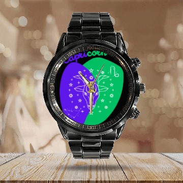Discover Cosmic Climb A Minimalist Capricorn Design Calendar Steel Band Watch