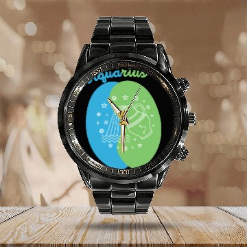 Discover Aquarius: Embrace Your Unique Vision with Minimali Calendar Steel Band Watch