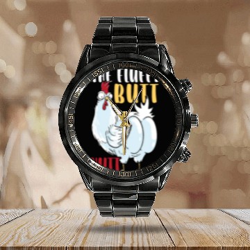 Discover Chicken Farmer Chicken Whisperer Farm Animal Calendar Steel Band Watch
