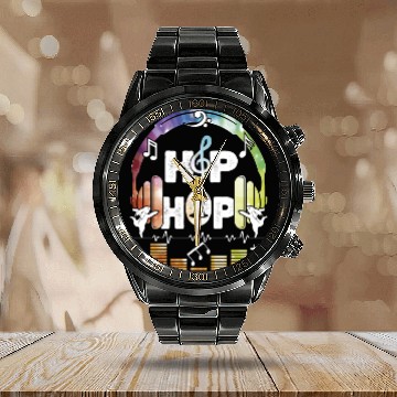 Discover Hip Hop Headphones and Easter Calendar Steel Band Watch