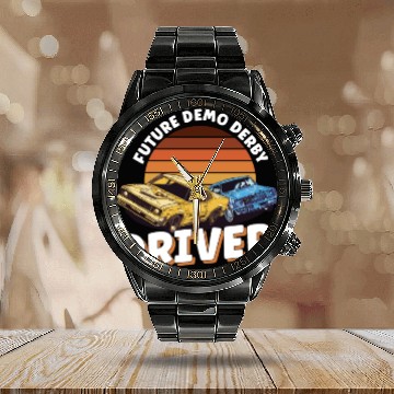 Discover Demo Derby Demolition Derby Demolition Derby Lover Calendar Steel Band Watch
