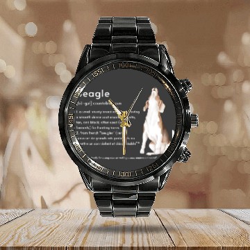 Discover Beagle Definition PWBBS Calendar Steel Band Watch