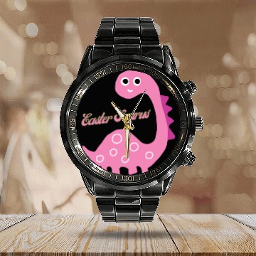 Discover Easter suraus Calendar Steel Band Watch