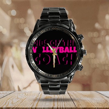 Discover Dibs On The Volleyball Coach 4 Calendar Steel Band Watch