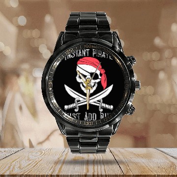 Discover Instant Pirate Just Add Rum for Gasparilla or Calendar Steel Band Watch