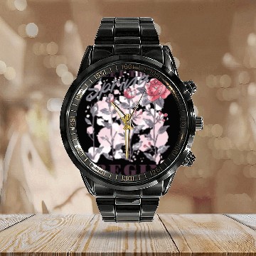Discover Let the spring begin Calendar Steel Band Watch