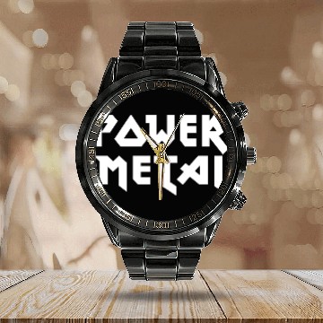 Discover Power Metal for Metalheads Calendar Steel Band Watch