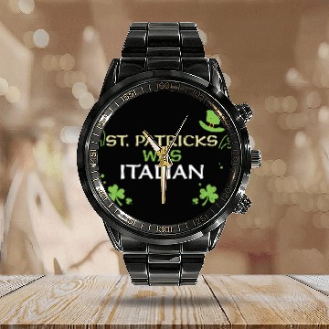Discover St. Patrick's What Italian Calendar Steel Band Watch