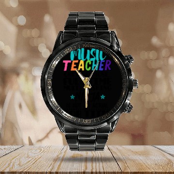 Discover Music Teacher Only Because Full Time Multi Tasking Calendar Steel Band Watch