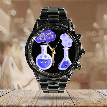 Discover Test Tube Chemistry I Think You're Overreacting Calendar Steel Band Watch