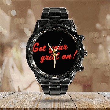 Discover logo brand solo beverage company font Calendar Steel Band Watch