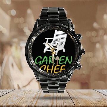 Discover Garden Calendar Steel Band Watch "Garden Boss" Calendar Steel Band Watch with Garden