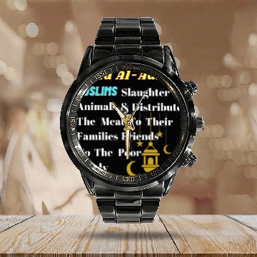 Discover Eid Al Adha in Islam Calendar Steel Band Watch