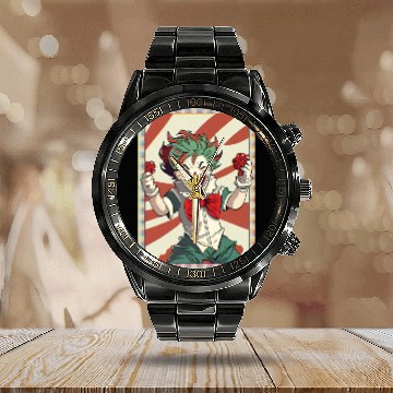 Discover Happy joker card Calendar Steel Band Watch
