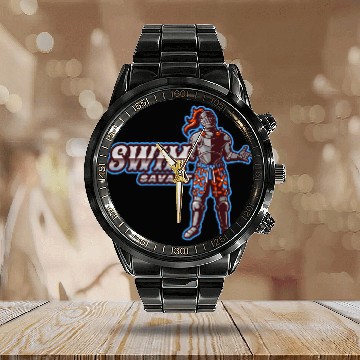 Discover Swim Savant | Knight With Swim Trunks Calendar Steel Band Watch