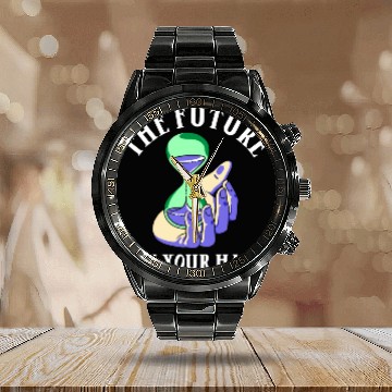 Discover Earth Hour Time Environmentalist Save The Planet Calendar Steel Band Watch
