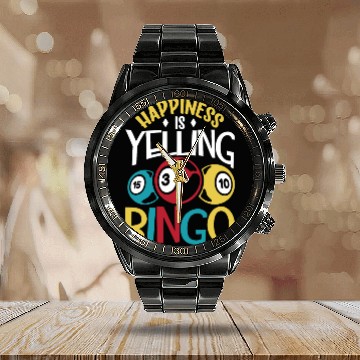 Discover Bingo Card Game Grandma Bingo Player Bingo Cards Calendar Steel Band Watch