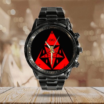 Discover Infernal Seal Calendar Steel Band Watch